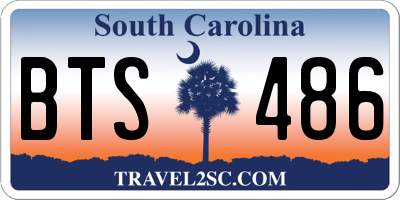 SC license plate BTS486