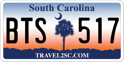 SC license plate BTS517