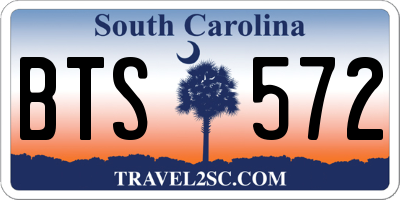 SC license plate BTS572