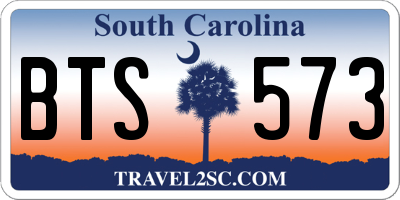 SC license plate BTS573