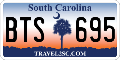 SC license plate BTS695