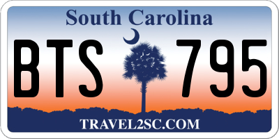 SC license plate BTS795