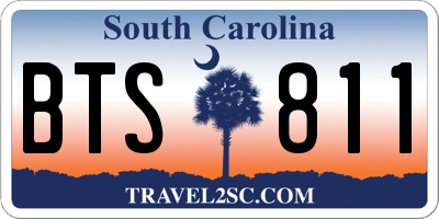 SC license plate BTS811