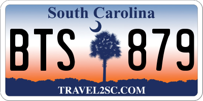 SC license plate BTS879