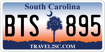 SC license plate BTS895