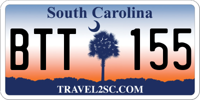 SC license plate BTT155