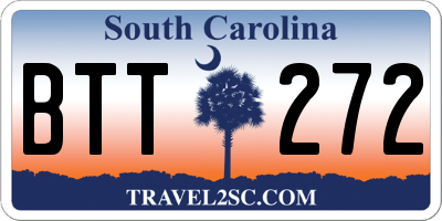SC license plate BTT272