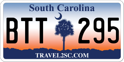 SC license plate BTT295