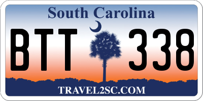 SC license plate BTT338