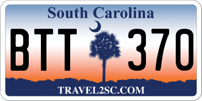 SC license plate BTT370