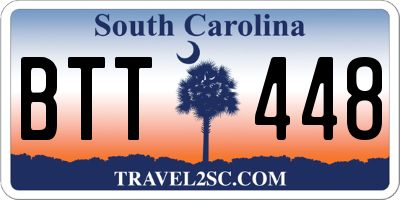 SC license plate BTT448