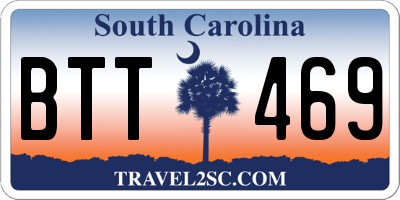 SC license plate BTT469