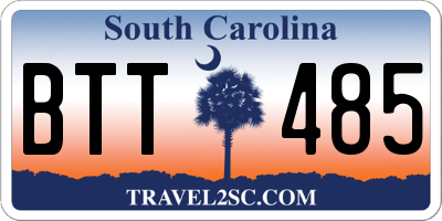 SC license plate BTT485