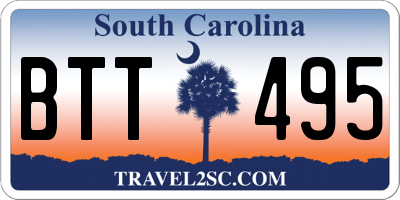 SC license plate BTT495