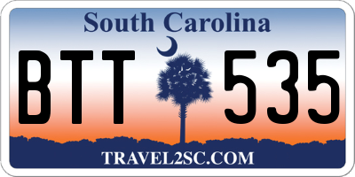 SC license plate BTT535