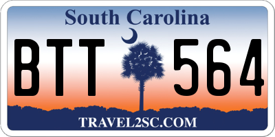 SC license plate BTT564