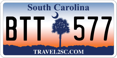 SC license plate BTT577