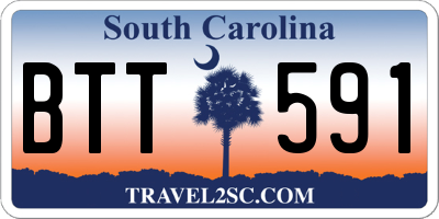 SC license plate BTT591