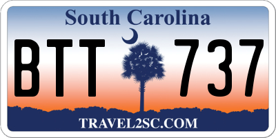 SC license plate BTT737