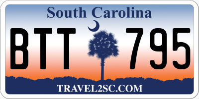 SC license plate BTT795