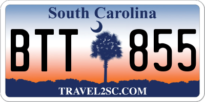 SC license plate BTT855