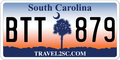 SC license plate BTT879