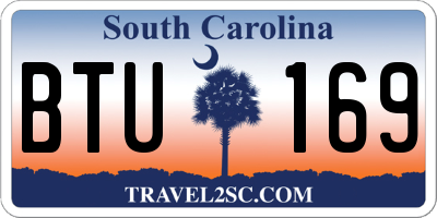 SC license plate BTU169