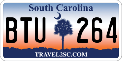 SC license plate BTU264