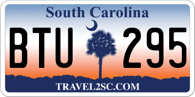 SC license plate BTU295