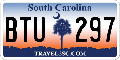 SC license plate BTU297