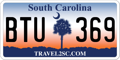 SC license plate BTU369