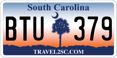SC license plate BTU379