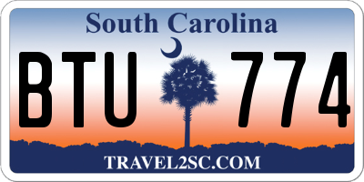 SC license plate BTU774