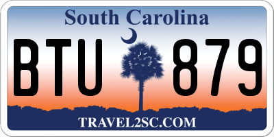 SC license plate BTU879