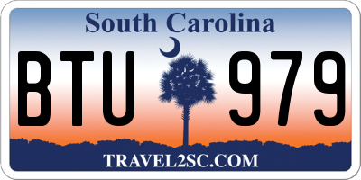 SC license plate BTU979