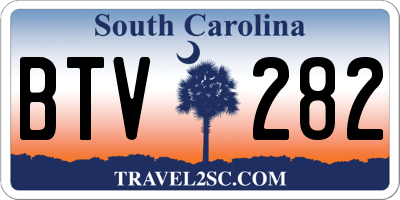 SC license plate BTV282