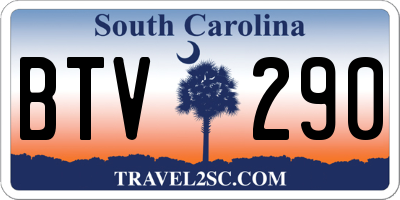 SC license plate BTV290