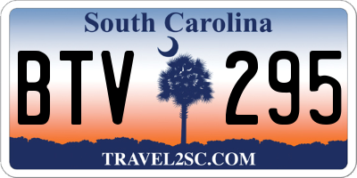SC license plate BTV295