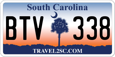 SC license plate BTV338