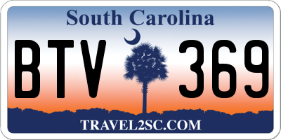 SC license plate BTV369