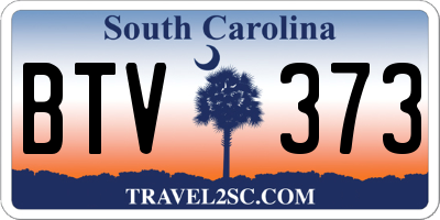 SC license plate BTV373