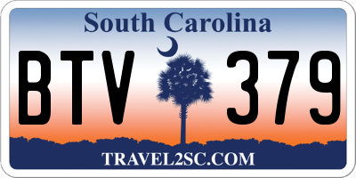 SC license plate BTV379