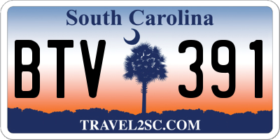 SC license plate BTV391