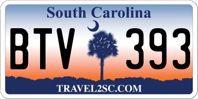 SC license plate BTV393