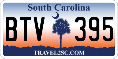 SC license plate BTV395