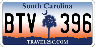 SC license plate BTV396
