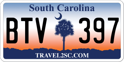 SC license plate BTV397