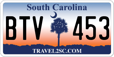 SC license plate BTV453