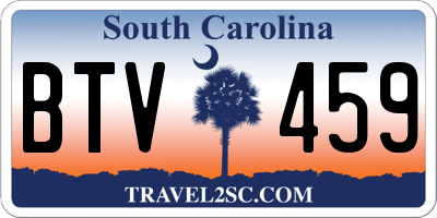 SC license plate BTV459