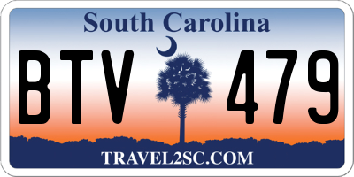 SC license plate BTV479